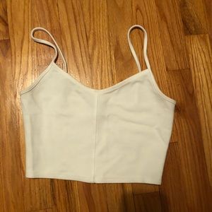 White crop top